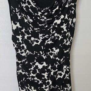 Black and White Floral Dress